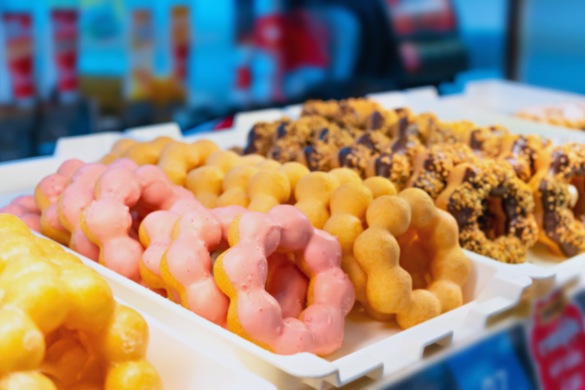 Tray of Mochi Donuts 